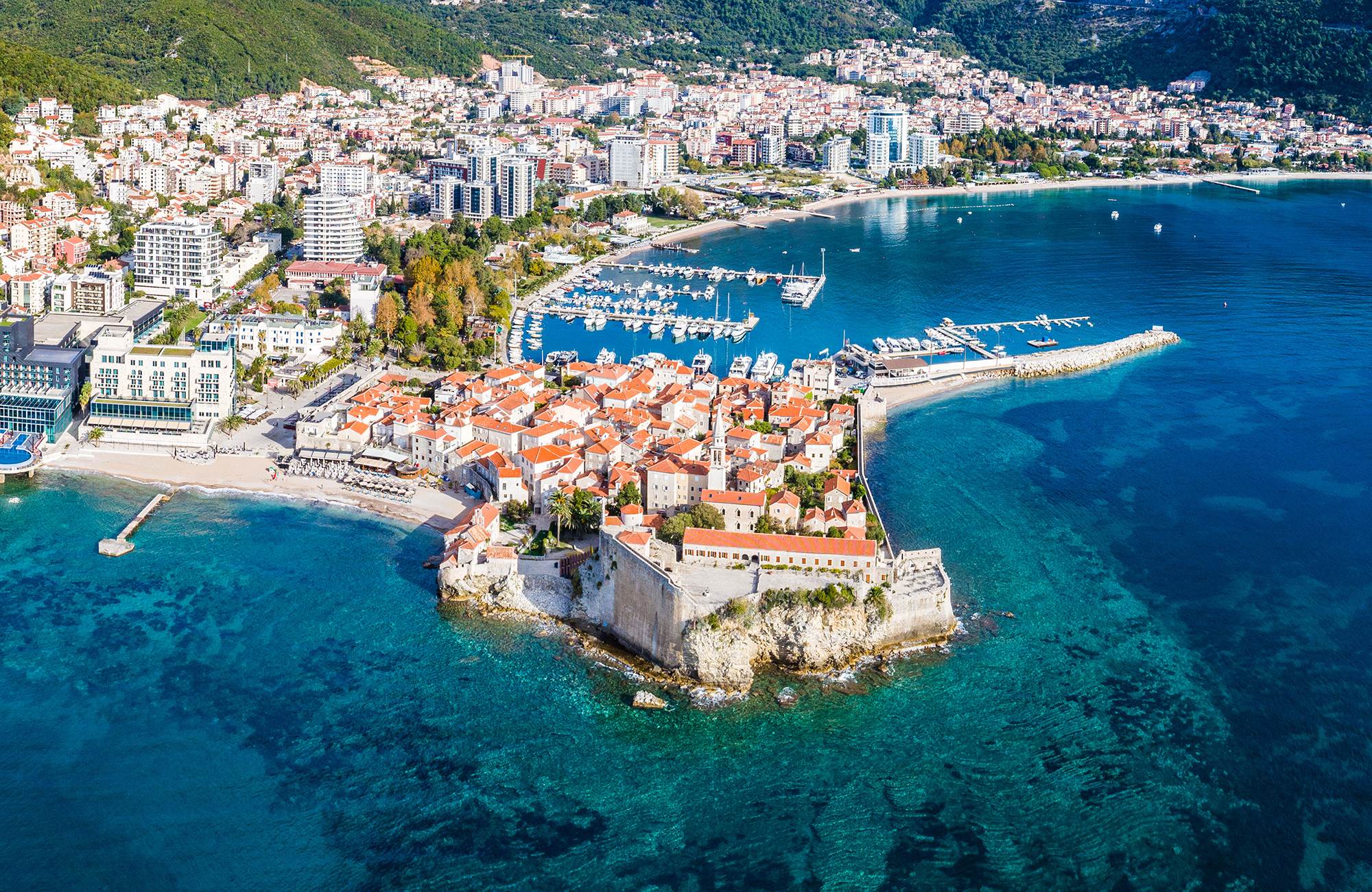 Budva Riviera Montenegro Cruising Adriatic Budva Riviera Montenegro Cruising Adriatic